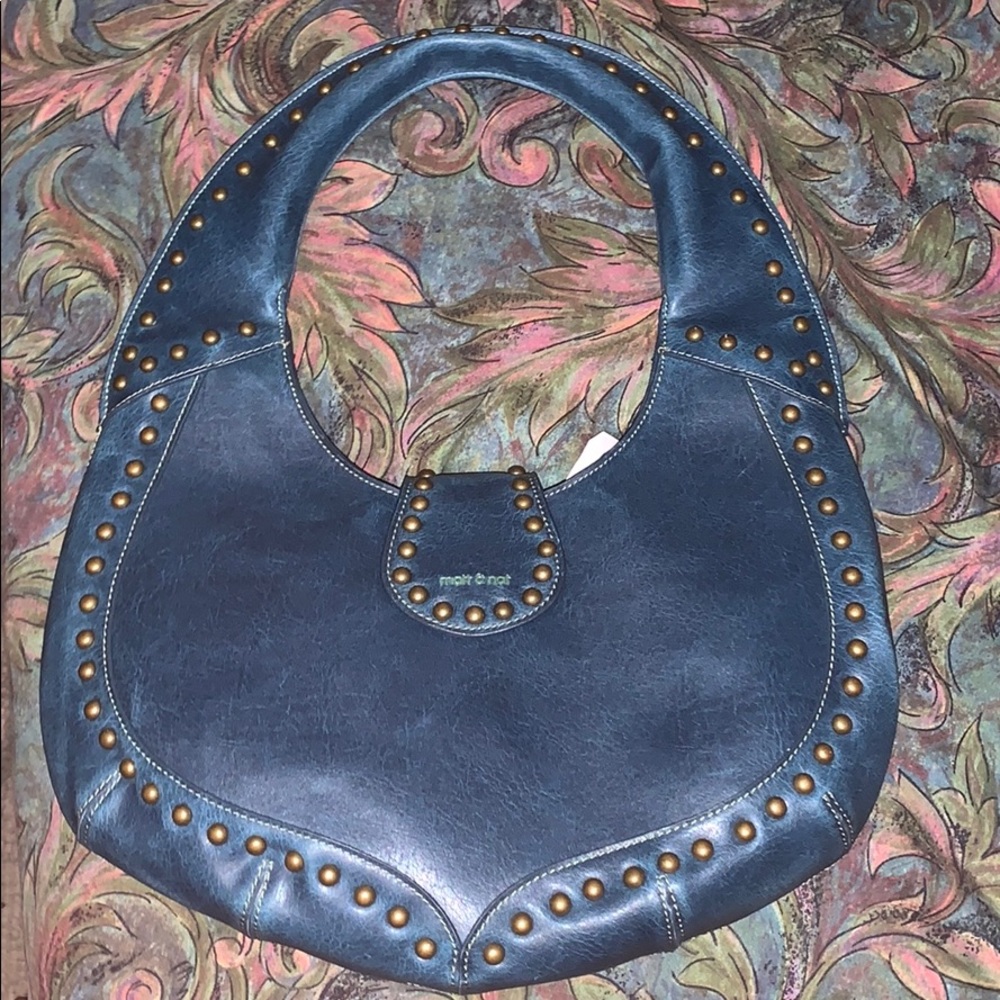 Matt & Nat green studded purse